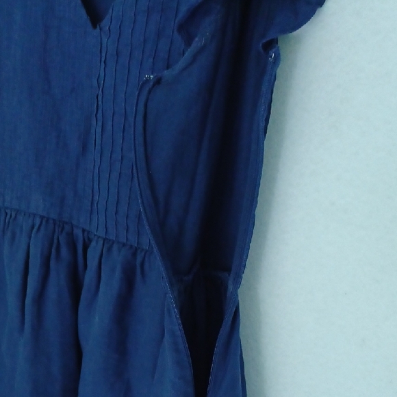 Vineyard Vines Deep Blue Linen Dress - Picture 7 of 9